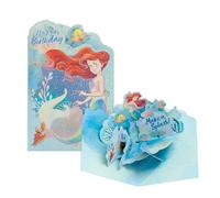 UK Greetings Tarjeta de cumpleaños de Disney para ella/niña con sobre, diseño de Ariel