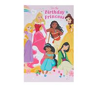 UK Greetings Tarjeta de cumpleaños de Disney Princes - Tarjeta de cumpleaños de princesa Disney para ella - Tarjeta de cumpleaños para niña - Para la princesa de cumpleaños, multicolor, (698305-0-1)