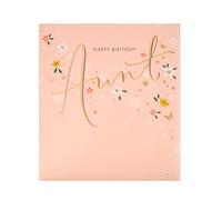 UK Greetings Tarjeta de cumpleaños de tía - Tarjeta de cumpleaños para ella - Tía feliz cumpleaños