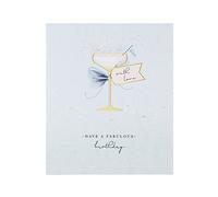 UK Greetings Tarjeta de cumpleaños para ella/amiga, regalos de feliz cumpleaños, para ella, niñas, mujeres, elegante diseño de cóctel, con sobre, 143 x 165 mm