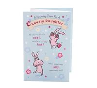 UK Greetings Tarjeta de cumpleaños para hija, diseño desplegable con poema