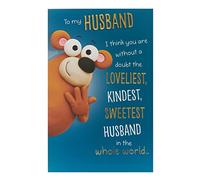 UK Greetings Tarjeta de cumpleaños para marido, diseño divertido