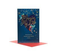UK Greetings Tarjeta de Navidad para el hombre especial en mi vida, diseño de letras doradas