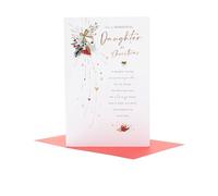 UK Greetings Tarjeta de Navidad para hija, diseño sentimental