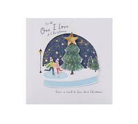 UK Greetings Tarjeta de Navidad para la persona que amo, diseño de pista de hielo