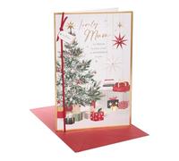 UK Greetings Tarjeta de Navidad para mamá, diseño de árbol y regalos