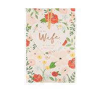 UK Greetings Tarjeta de San Valentín para esposa, diseño floral brillante