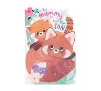 UK Greetings Tarjeta del día de la madre para mamá de tu hijo - Bonito diseño de animales