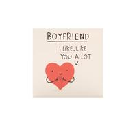 UK Greetings Tarjeta del día de San Valentín para novio, diseño de corazón sonriente