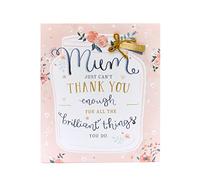 UK Greetings Tarjeta para el día de la madre con sobre, diseño rosa suave