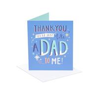 UK Greetings Tarjeta para el día del padre con texto en inglés Like a Dad para él, diseño azul