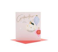 UK Greetings Tarjetas Felicitación Navidad con Sobre, Diseño Encantador con Bolas y Pudín