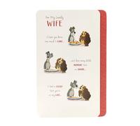 UK Greetings Wife Birthday Card - Birthday Card for Her - Disney Birthday Card for Wife - Lady and the Tramp Card for Wife
