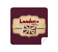 UK London Union Jack - Gafas de limpieza para limpiar la pantalla del teléfono, gamuza de gamuza, 2 unidades