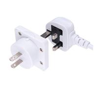 UK para US Adaptador Inglaterra Americano de 3 Clavijas a 13 amperios Enchufe de 2 Clavijas Tipo G a Tipo A B | International Universal USA Recorrido | para teléfono móvil Tablet Laptop | 1 x Blanco