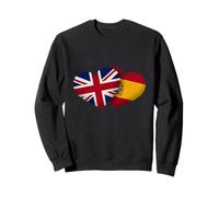 UK Spain Flag Men Women British Spanish Love Sudadera