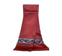 UK_Stone Pañuelo 100% seda con estampado cachemira y flores para el cuello, bufanda para hombre, Größe: 160*28cm(62,4"x 10,92")