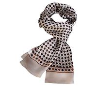 UK_Stone Pañuelo de hombre, en 100% seda, bufanda vintage, con motivo, Talla única