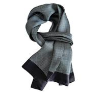 UK_Stone Pañuelo de hombre, en 100% seda, bufanda vintage, con motivo, Talla única