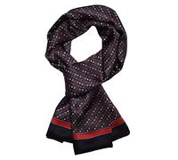 UK_Stone Pañuelo de hombre, en 100% seda, bufanda vintage, con motivo, Talla única