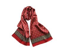 UK_Stone Pañuelo para hombre 100% seda bufanda vintage patrón bufanda de seda bufanda para hombre, Estribo Patrón Vino Rojo, Talla única