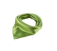 UK_Stone Unisexo Versátil Color Sólido 45% Seda Bandana Pañuelo para la Cabeza Fulares Bufanda de Cuello (Verde)