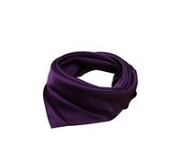 UK_Stone Unisexo Versátil Color Sólido 45% seda Bandana Pañuelo para la cabeza Fulares Bufanda de Cuello (Morado Oscuro)
