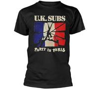 UK Subs 'Party in Paris' T Shirt T-Shirt Black S