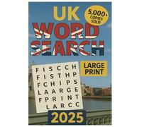 UK Word Search: 110 Large Print UK Word Search Puzzle | Compact | Fun British Themed Brain Games To Enjoy Any where's