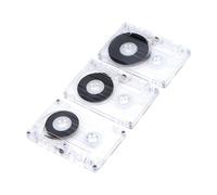 Ukbzxcmws Cinta en blanco Cinta Repetidor de Cinta Transparente para Voz Música Tarjeta Cassette Vacío 45/60/90 Minutos 3 Piezas/Set