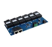 Ukbzxcmws Conversor de medios de fibra óptica PCBA 100-M mejorado 2 a 6SC Conector óptico 1310 nm /1550 nm 20 km Ethernet