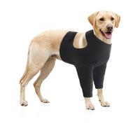 Ukbzxcmws El manguito ajustable para piernas de perro previene las heridas y proporciona calor para la recuperación contra las fugas. Ayuda a curar los aparatos ortopédicos