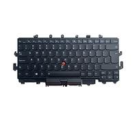 Ukbzxcmws Original US Layout Teclado Inglés Con Retroiluminación Sin Marco Para ThinkPadx1 2016 Yoga Laptop Negro Teclado Con Distribución US