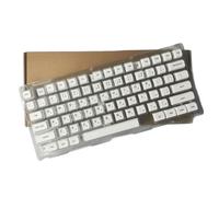 Ukbzxcmws Teclas XDA de 120 teclas, color blanco, inglés, japonés, ruso, coreano, sublimaciones, para 61/87/104/108, 120 teclas