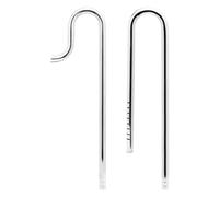 Ukbzxcmws Tubo de desagüe de acero inoxidable de 2 piezas, filtro de acuario, 5/8