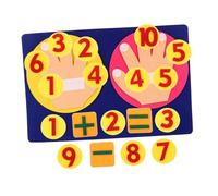 UKCOCO 1 juego Aprendizaje Matemático para Juguete Educativo de con Dedos para Actividades de Aprendizaje Jardín de Infantes de No Tejida Desarrollo Cognitivo Infantil