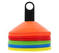 UKCOCO 1 Juego Conjunto de Conos de Entrenamiento de Fútbol con Soporte y Bolsa de Almacenamiento para Ejercicios y Actividades Deportivas Césped y Superficies Variadas