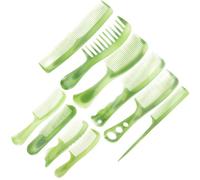 UKCOCO 1 Juego de Peine de Plástico Verde para Cabello Seco y Mojado, Desenreda y Suaviza, Herramienta de Peluquería Portátil