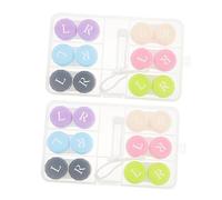 UKCOCO 1 Juego Estuche para Lentes de Contacto Juego de Cajas Selladas Organizador Portátil para y Uso Diario Compatible con Diversas Necesidades de Almacenamiento