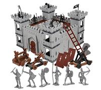 UKCOCO 1 Juego Juguete de de Castillo Medieval para Juguete Educativo y Decorativo Incluye Caballeros y Vehículos de Guerra para rol y