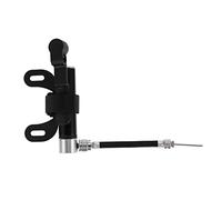 UKCOCO 1 Juego Mini Inflador Manual de Bicicleta Bomba Portátil de Aire de Aleación de Aluminio para Bicicletas Balones y Accesorios Completos Color Negro