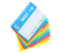 UKCOCO 1 juego Separadores Numéricos de Carpeta Divisores de Oficina Accesorios para Organización de y Libretas