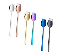 UKCOCO 1 Juego Tenedor para Ensalada para Utensilios Portátiles para Noodles Casa Y Ocasiones Especiales 6 Piezas