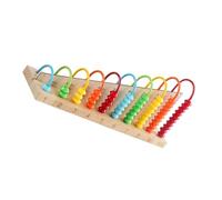 UKCOCO 1 Pieza Abaco Infantil Educativo de Madera con Bolas Juguete Aritmético para de Cálculo Mental y Desarrollo Cognitivo para Aprendizaje Matemáticas