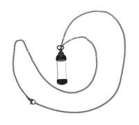 UKCOCO 1 pieza Collar de Botella de Perfume Creativo con Colgante de Urna Unisex Joyería Inoxidable y para Eventos Conmemorativos Transparente y Práctico Incluye Cadena Grande