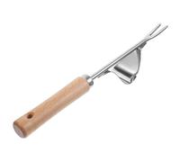 UKCOCO 1 pieza Desherbador Manual de Inoxidable Herramienta Portátil para Jardinería Extractor de Malezas Eficaz para Profundas para Aflojar Suelo y Eliminar