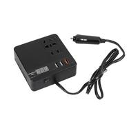 UKCOCO 1 Pieza Inversor de Corriente para Coche con Interruptor y Pantalla LCD Convertidor de Energía Portátil con Protección de Seguridad Múltiple y Rendimiento