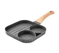 UKCOCO 1 pieza Sartén de Piedra Antiadherente Mango Freír Huevos Pancakes y Steak Compatible con Inducción y Gas