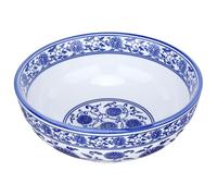 UKCOCO 1 pieza Tazón de Cerámica Azul y Blanca para Sopa Ramen y Ensaladas para Servir Casa y Restaurantes Diseño Elegante y Distintivo