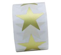 UKCOCO 1 rollo Pegatinas Estrella Doradas para Stickers de Recompensa Cinco Puntos para Kindergarten y Manualidades